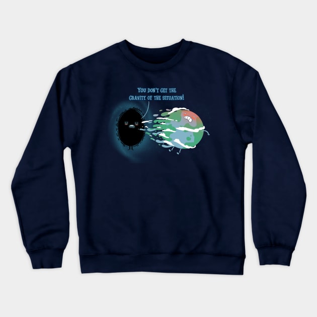 Gravity Crewneck Sweatshirt by Queenmob